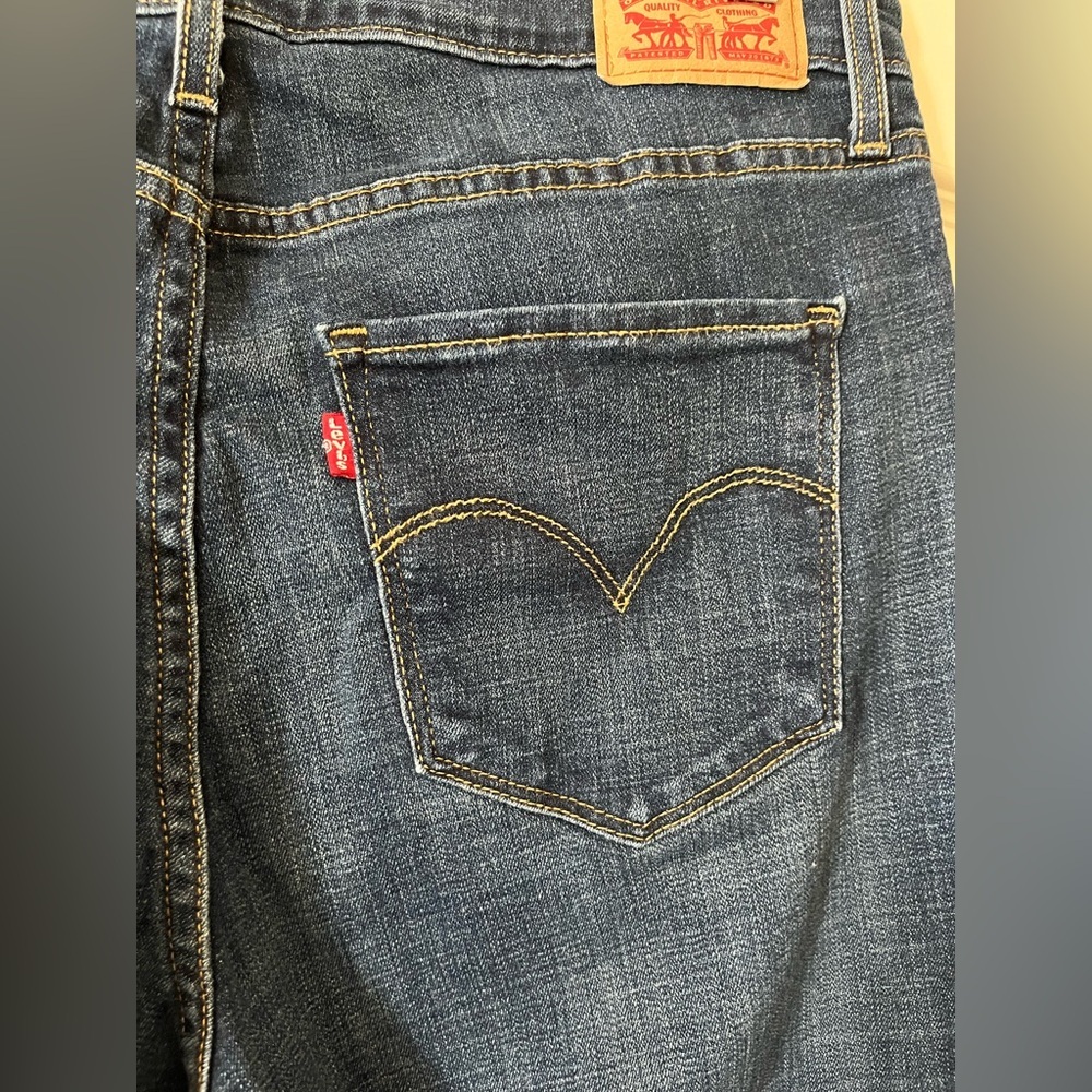 Levi's Dark Blue 721 High Rise Women's Skinny Jeans Size 33X29 - Picture 2 of 14